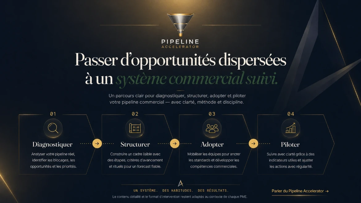 Pipeline Accelerator Alpha7 : diagnostiquer, structurer, adopter et piloter